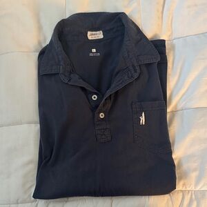 johnnie-O Men's Dark Navy Polo with Chest Pocket